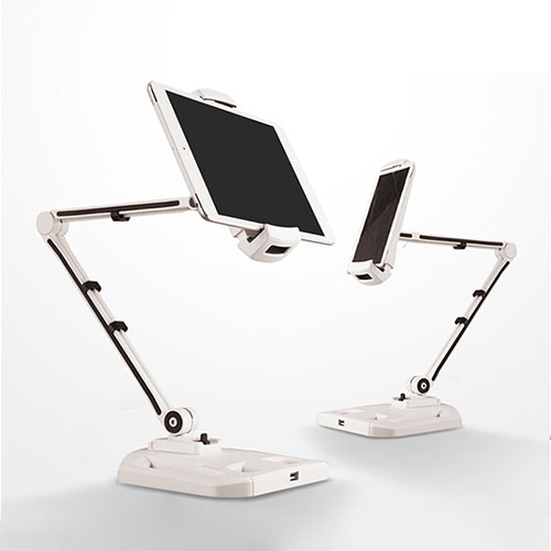 Flexible Tablet Stand Mount Holder Universal H07 for Samsung Galaxy Tab 2 10.1 P5100 P5110 White