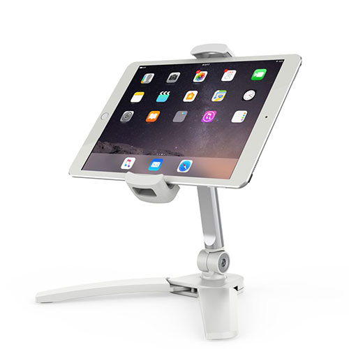 Flexible Tablet Stand Mount Holder Universal K08 for Huawei MediaPad M5 8.4 SHT-AL09 SHT-W09 White