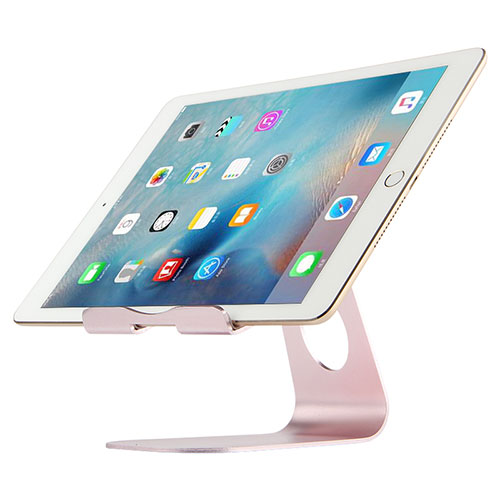 Flexible Tablet Stand Mount Holder Universal K15 for Samsung Galaxy Tab S 8.4 SM-T705 LTE 4G Rose Gold