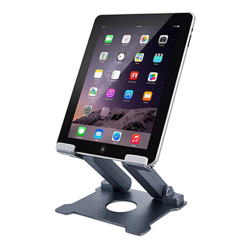 Flexible Tablet Stand Mount Holder Universal K18 for Apple iPad 2 Dark Gray