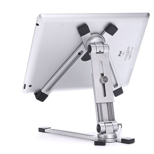 Flexible Tablet Stand Mount Holder Universal K19 for Huawei MediaPad M2 10.0 M2-A10L Silver