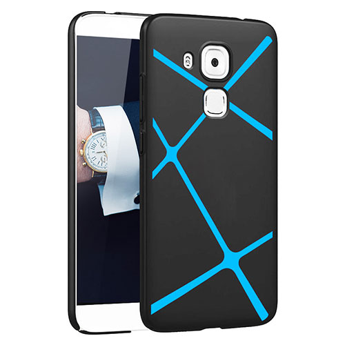 Hard Rigid Plastic Case Line Cover for Huawei G9 Plus Black