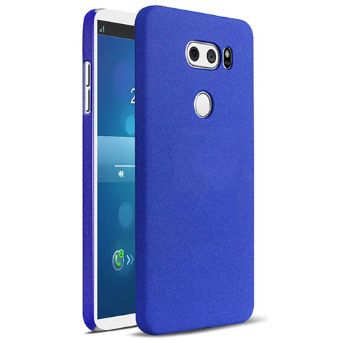 Hard Rigid Plastic Case Quicksand Cover for LG V30 Blue