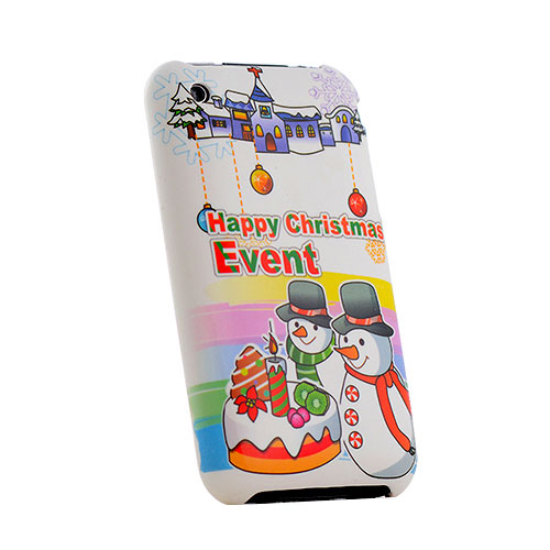 Hard Rigid Plastic Christmas Cover for Apple iPhone 3G 3GS Colorful