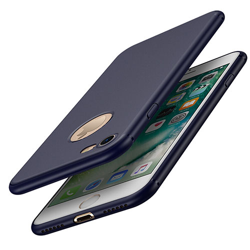 Hard Rigid Plastic Matte Finish Back Cover for Apple iPhone 7 Blue