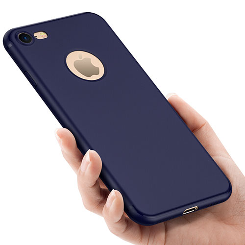 Hard Rigid Plastic Matte Finish Back Cover for Apple iPhone 8 Blue