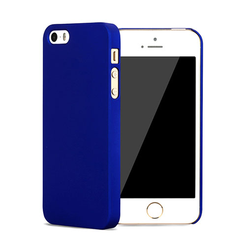 Hard Rigid Plastic Matte Finish Back Cover for Apple iPhone SE Blue