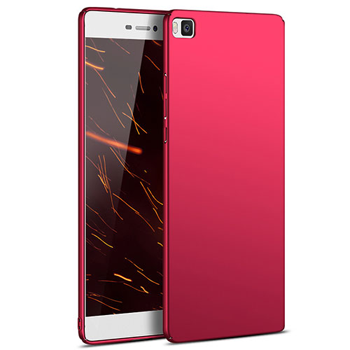 Hard Rigid Plastic Matte Finish Back Cover M03 for Huawei P8 Red