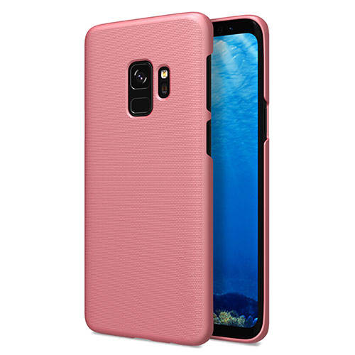 Hard Rigid Plastic Matte Finish Back Cover M09 for Samsung Galaxy S9 Rose Gold