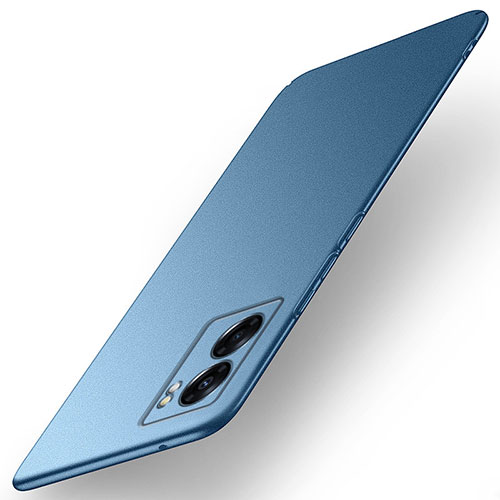 Hard Rigid Plastic Matte Finish Case Back Cover for Oppo A56S 5G Blue