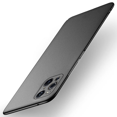 Hard Rigid Plastic Matte Finish Case Back Cover for Oppo Find X3 5G Black