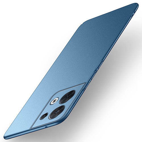 Hard Rigid Plastic Matte Finish Case Back Cover for Oppo Reno9 Pro 5G Blue