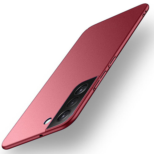 Hard Rigid Plastic Matte Finish Case Back Cover for Samsung Galaxy S21 FE 5G Red