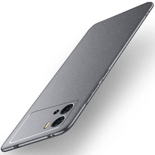 Hard Rigid Plastic Matte Finish Case Back Cover for Vivo iQOO 9 Pro 5G Gray