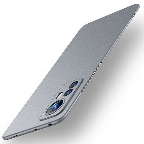 Hard Rigid Plastic Matte Finish Case Back Cover for Xiaomi Mi 12 Pro 5G Gray