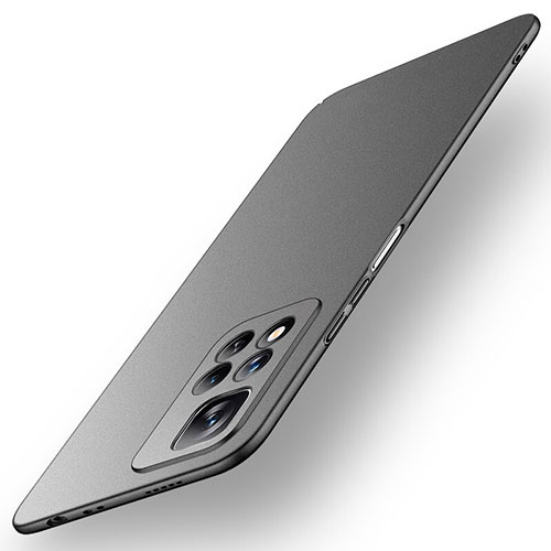 Hard Rigid Plastic Matte Finish Case Back Cover for Xiaomi Redmi Note 11 Pro+ Plus 5G Black