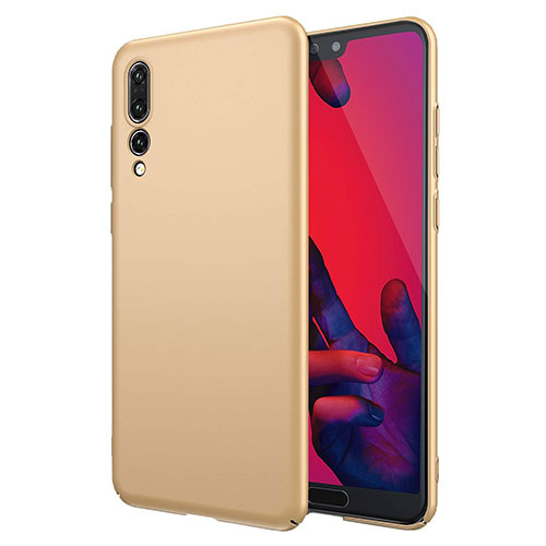 Hard Rigid Plastic Matte Finish Case Back Cover G01 for Huawei P20 Pro Gold