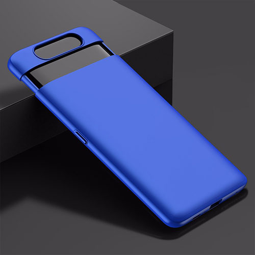 Hard Rigid Plastic Matte Finish Case Back Cover G01 for Samsung Galaxy A80 Blue