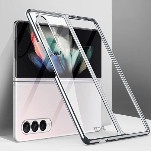 Hard Rigid Plastic Matte Finish Case Back Cover L03 for Samsung Galaxy Z Fold4 5G Silver