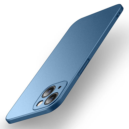 Hard Rigid Plastic Matte Finish Case Back Cover M01 for Apple iPhone 13 Mini Blue