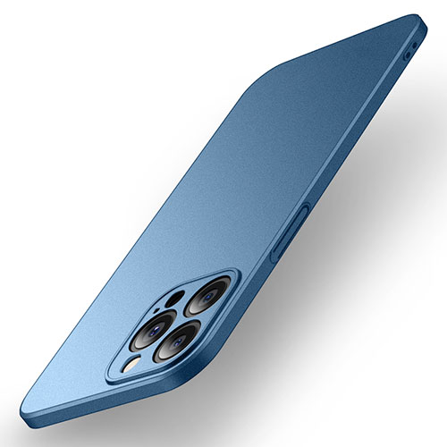 Hard Rigid Plastic Matte Finish Case Back Cover M01 for Apple iPhone 13 Pro Blue