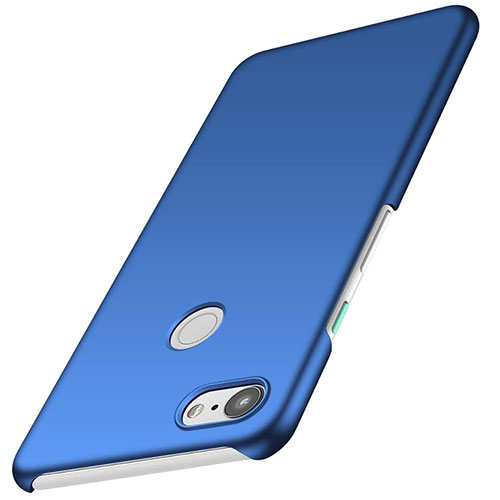 Hard Rigid Plastic Matte Finish Case Back Cover M01 for Google Pixel 3 Blue
