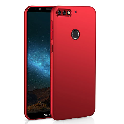 Hard Rigid Plastic Matte Finish Case Back Cover M01 for Huawei Honor 7C Red