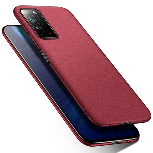 Hard Rigid Plastic Matte Finish Case Back Cover M01 for Huawei Honor X10 5G Red