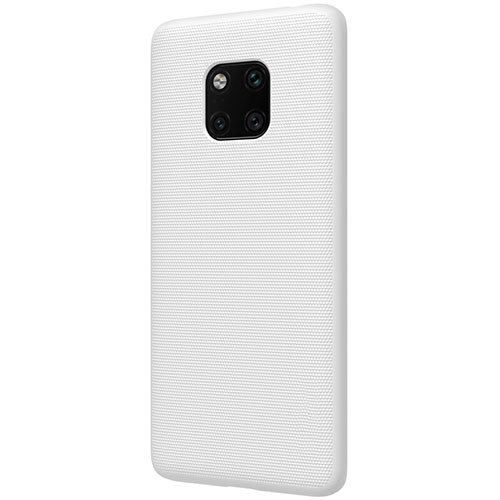 Hard Rigid Plastic Matte Finish Case Back Cover M01 for Huawei Mate 20 Pro White