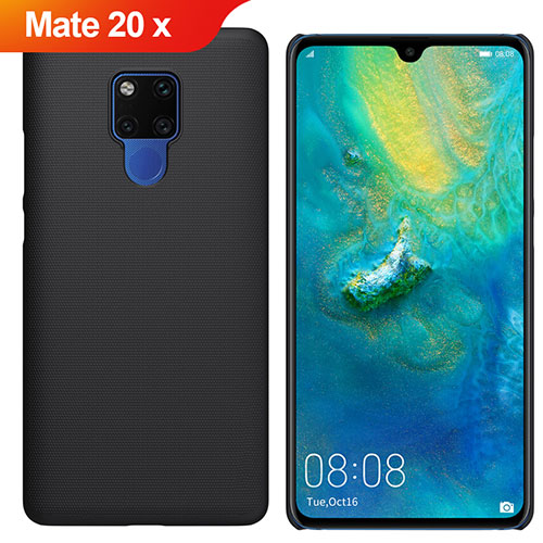 Hard Rigid Plastic Matte Finish Case Back Cover M01 for Huawei Mate 20 X Black