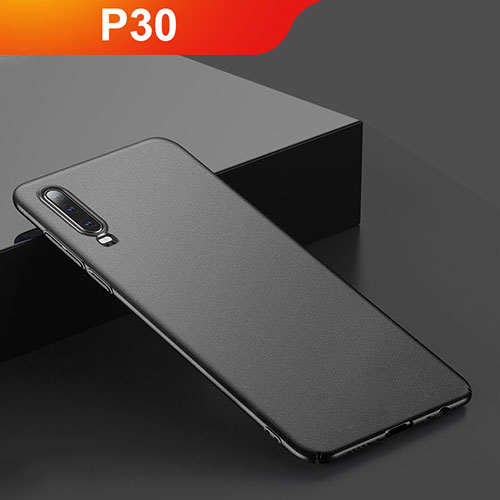 Hard Rigid Plastic Matte Finish Case Back Cover M01 for Huawei P30 Black