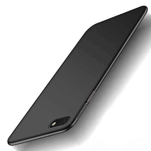 Hard Rigid Plastic Matte Finish Case Back Cover M01 for Huawei Y5 Prime (2018) Black