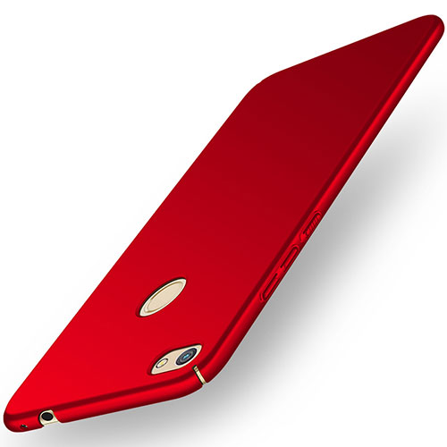 Hard Rigid Plastic Matte Finish Case Back Cover M01 for Huawei Y6 Pro (2017) Red