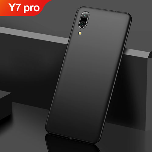 Hard Rigid Plastic Matte Finish Case Back Cover M01 for Huawei Y7 Pro (2019) Black