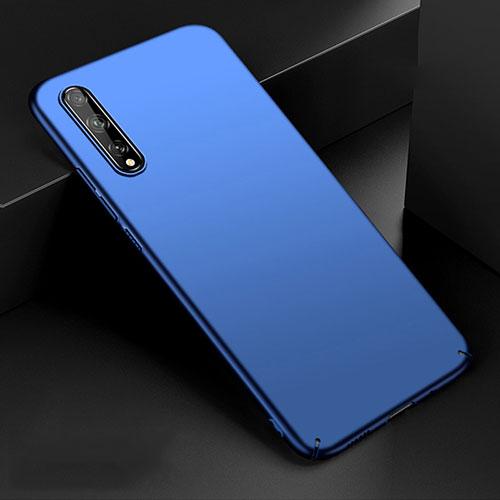 Hard Rigid Plastic Matte Finish Case Back Cover M01 for Huawei Y8p Blue