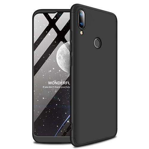 Hard Rigid Plastic Matte Finish Case Back Cover M01 for Huawei Y9 (2019) Black