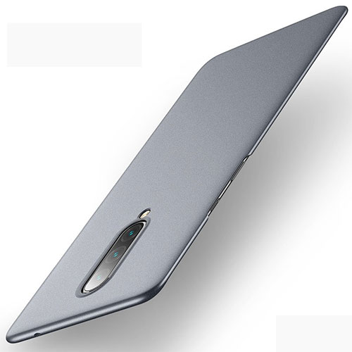 Hard Rigid Plastic Matte Finish Case Back Cover M01 for OnePlus 8 Gray