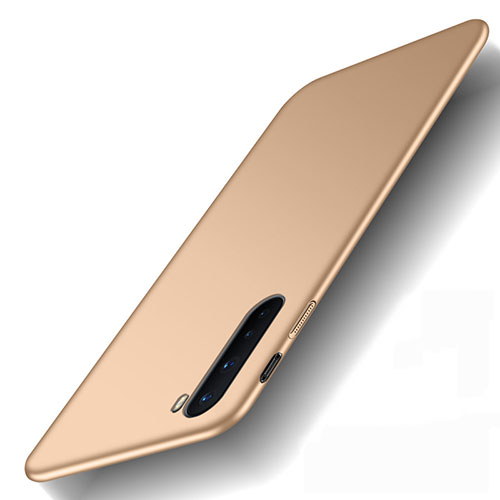 Hard Rigid Plastic Matte Finish Case Back Cover M01 for OnePlus Nord Gold