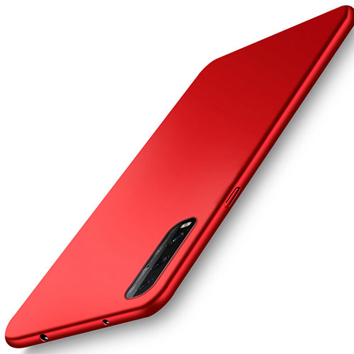 Hard Rigid Plastic Matte Finish Case Back Cover M01 for Oppo Find X2 Red