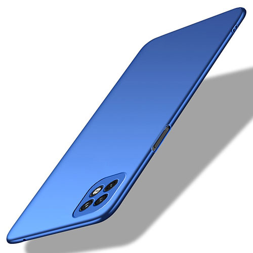 Hard Rigid Plastic Matte Finish Case Back Cover M01 for Oppo Reno4 SE 5G Blue