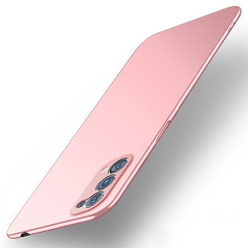 Hard Rigid Plastic Matte Finish Case Back Cover M01 for Oppo Reno5 Pro 5G Rose Gold