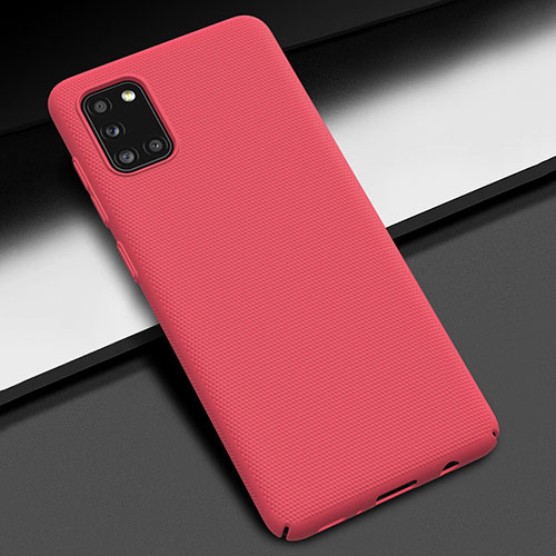 Hard Rigid Plastic Matte Finish Case Back Cover M01 for Samsung Galaxy A31 Red