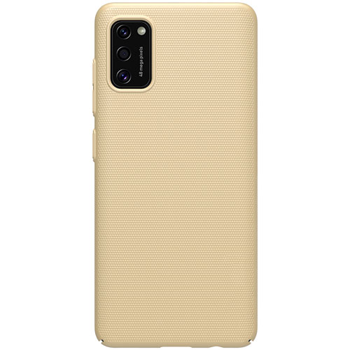 Hard Rigid Plastic Matte Finish Case Back Cover M01 for Samsung Galaxy A41 Gold