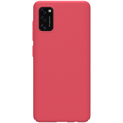 Hard Rigid Plastic Matte Finish Case Back Cover M01 for Samsung Galaxy A41 Red