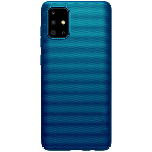 Hard Rigid Plastic Matte Finish Case Back Cover M01 for Samsung Galaxy A71 5G Blue