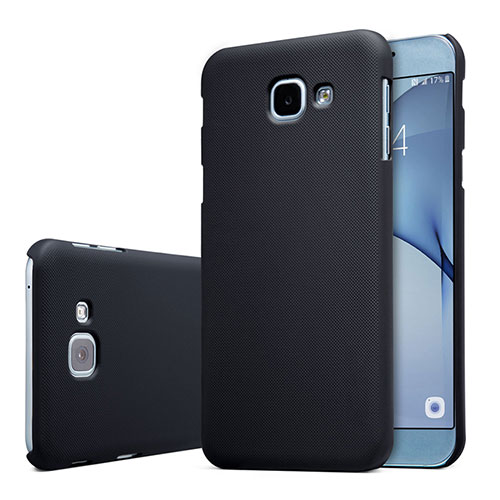Hard Rigid Plastic Matte Finish Case Back Cover M01 for Samsung Galaxy A8 (2016) A8100 A810F Black
