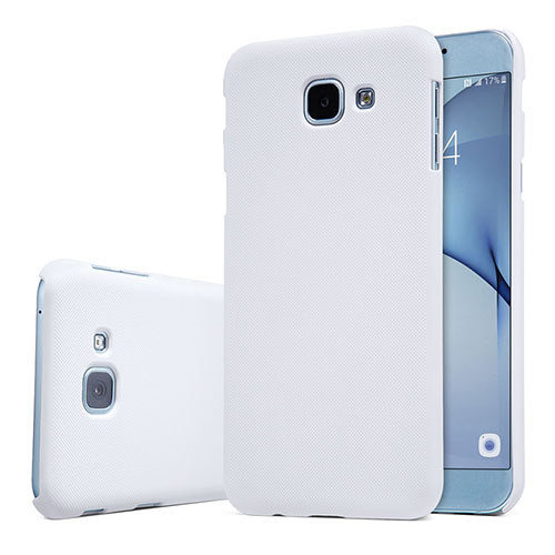 Hard Rigid Plastic Matte Finish Case Back Cover M01 for Samsung Galaxy A8 (2016) A8100 A810F White