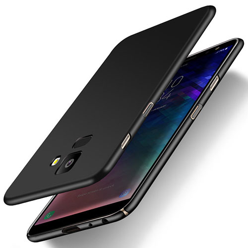 Hard Rigid Plastic Matte Finish Case Back Cover M01 for Samsung Galaxy J6 (2018) J600F Black