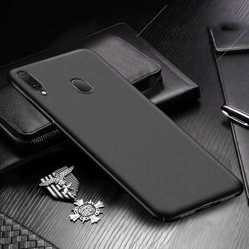 Hard Rigid Plastic Matte Finish Case Back Cover M01 for Samsung Galaxy M10S Black