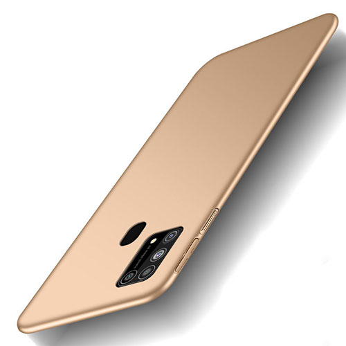 Hard Rigid Plastic Matte Finish Case Back Cover M01 for Samsung Galaxy M21s Gold